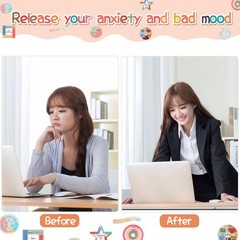 CCINEE 24 Pcs Anxiety Sensory Stickers Calm Strips Tactile Mood Calming Mindfuln