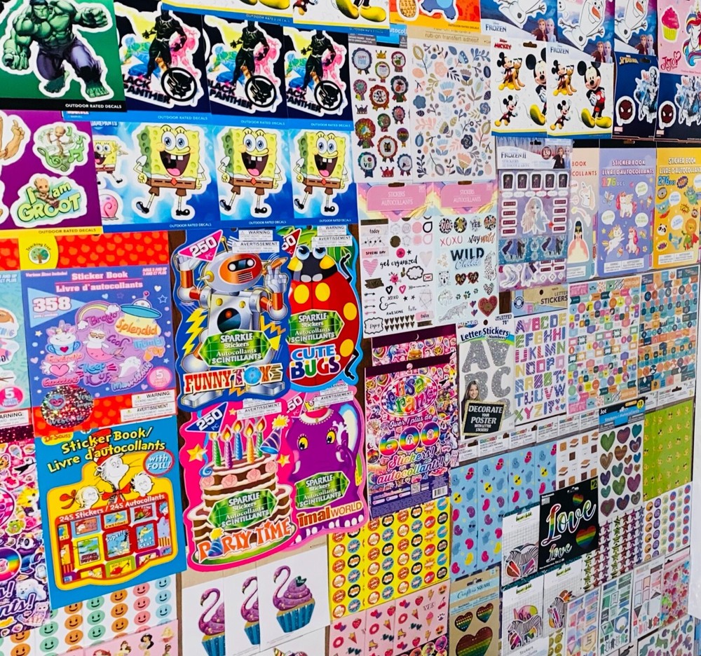 289+ Stickers, Mxd Themes Birthday Mickey Mouse Zoo Animals Holiday Seasonal