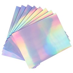 50 Sheets Holographic Sticker Paper, 8.5 x 11 inches Vinyl Sticker Paper for …