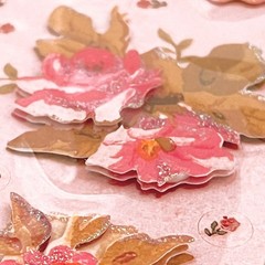 Brenda Walton Florals Scrapbook Stickers Lot – K&Co – Retired – 8 pc Kit