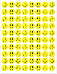 Hygloss Products Happy Smiley Face Yellow Dot Stickers – 240 Labels – 1/2 Inch,