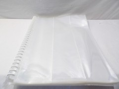 Large Reusable Scrapbook Sticker Storage spiral 50 clear sheets 3 compartment
