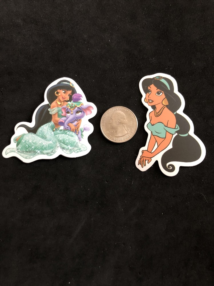 Disney Stickers – Aladdin, Jasmine lot of 2 Stickers