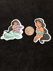 Disney Stickers – Aladdin, Jasmine lot of 2 Stickers