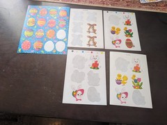Vintage Easter Stickers Bulk lot 22 sheets Hallmark AGC Eureka Paper Magic