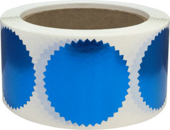 Envelope Seals Serrated Edge Color Labels | 2″ inch | 500 Pack | Pick One Color