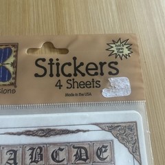 Vtg Paper Reflections Stickers Heritage Letters Numbers Block Typeface Victorian