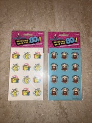 Vintage Reproduction Scratch And Sniff Stickers 2 Packs Banana And Root Beer New