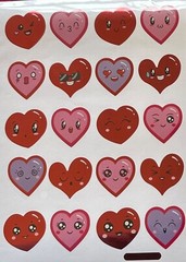 Foil Love Emoji Hearts Valentine’s Day Stickers Planner Papercraft Crafts Seals