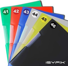 Waterproof White Vinyl Decals – Consecutive Number Stickers 1 to 50, 1-Inch Size
