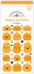 Stickers Doodlebug Sprinkles Puffy Hey Pumpkin Faces Stars dots Smiles