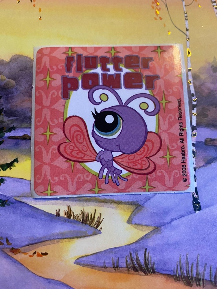 Littlest Pet Shop Flutter Power Sticker Mod 2.5” Inches