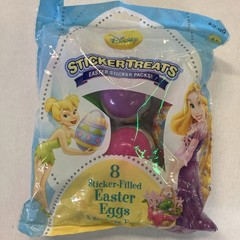 Disney/Pixar TINKERBELL/TANGLED Rapunzel 8 Sticker Filled Easter Eggs New (2)
