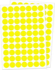 1″ Colored Dot Stickers 1050 PCS Circle round Stickers Colored Coding Labels (Co