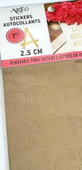 Momenta Art-C 1″ REMOVABLE VINYL LETTERS – GOLD – 151 pcs