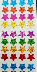 HAMBLY STUDIOS PRISMATIC MULTI-COLOR STARS REWARD STICKERS VINTAGE COLLECTIBLE