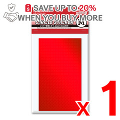 US ONLY x1 HIQPARTS CMS-M-RED Circular Metallic Seal M 3.04.6mm Red 1 Sheet Deca