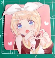 3 inch sticker Kagamine Rin Vocaloid anime girl cute waifu vinyl decal