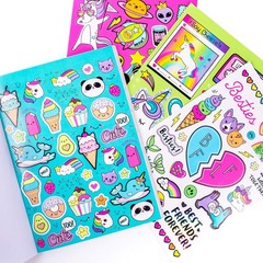 Just My Style® 1500 Sticker Book by Horizon Group USA, Fun Craft Stickers, Cute