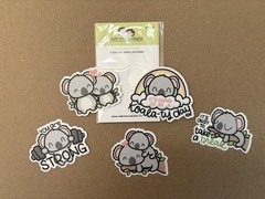 Hubman and Chubgirl Hungry Pandas & Koala Sticker Bundle