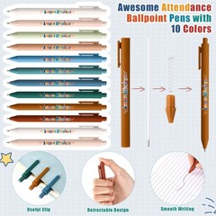 40 Sets Awesome Attendance Gift Ballpoint Pen with Tags Pendant for Student T…