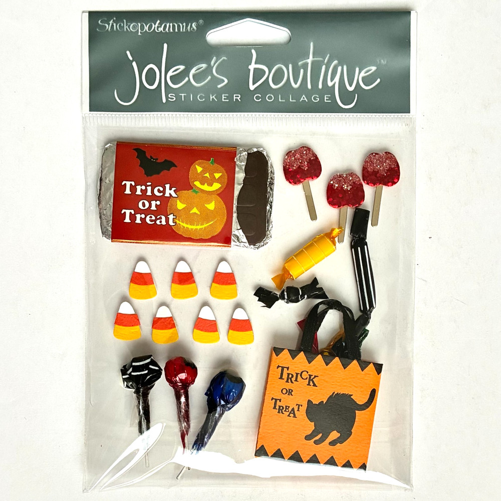 Jolee’s Boutique Trick or Treat Dimensional Stickers Halloween Candy Scrapbook