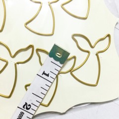 CraftSmart Mermaid Whale Paper Clips 12 Gold Designer Fashion Planner Accessory