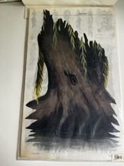 Carolyn Yovan Tatouage Weeping Willow Tree Wall Art Transfer Nature Tranquility
