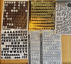 Scrapbooking Football Theme Supplies Stickers Paper New & Used See Photos!