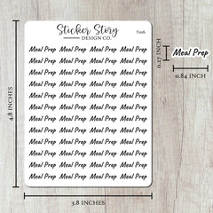 Meal Prep Planner Stickers