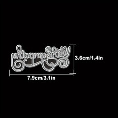With Sympathy English Word Metal Die Cutting Cut Dies