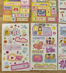 American Girl Crafts Sticker Lot 6 Sheets 2010 NEW