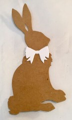 Tim Holtz Die Cuts * Cottontail * 12 Pieces* Black, White, Pastel, Gray or Kraft