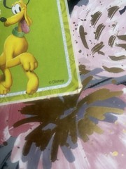Mickey Mouse Clubhouse Glittery Pluto Sticker Mod 2.5” Inches Imperfect