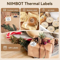 NIIMBOT Label Maker for Thank You Stickers Handmade DIY Round Sealing Labels
