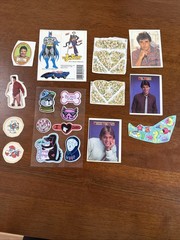 Vintage 80s Lot STICKERS 1984 Hallmark 1982 Batman Joker Nrn Sniff Puffy