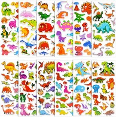 24 Sheets Dinosaur Stickers 450+ for Kids Boys Girls Toddlers, Teacher Reward…