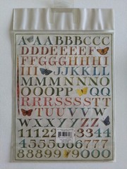 Nature’s Garden M Bastin Acid & Lignin Free  Alphabet Letters & Numbers Stickers
