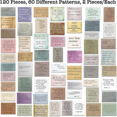 120 Pieces Retro Bible Verse Stickers (2 Pieces of Each), Inspirational Christia