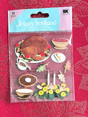 YOU CHOOSE – FALL THANKSGIVING RARE JOLEE’S SANDYLION 3D STICKERS