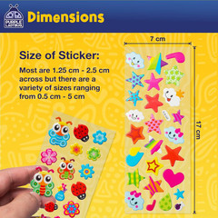 3D Puffy Stickers for Kids – 40 Sheets, 950+ Foam Stickers for Toddler Girls & B