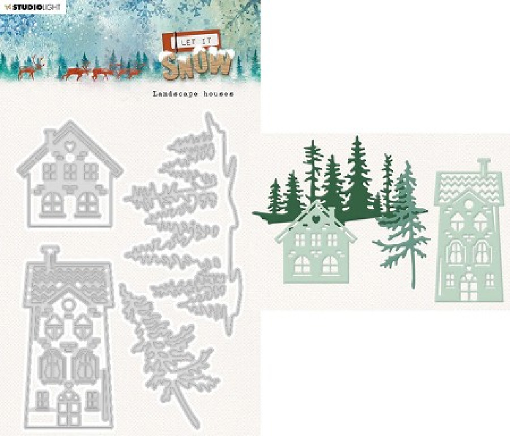 STUDIO LIGHT – METAL CUTTING DIES – LANDSCAPE HOUSES