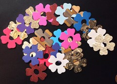 FLOWER Die-Cuts(6pc) Approx.2″Dia.•Garden•Blooms •Summer•Spring•Nature