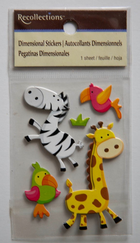 Jolee’s, Recollections & Sticko Stickers, Zoo, Animal & FAiry Theme, You Pick!