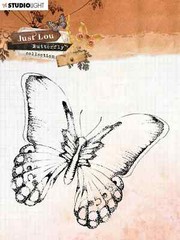 STUDIO LIGHT CLEAR ACRYLIC STAMPS -JUST LOU – BUTTERFLY
