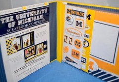 University of Michigan Wolverines NCAA 8”x8” Complete Photo Scrapbook ~ NEW ~ G2