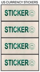 $20 Twenty Dollar 1996 Federal Reserve Note (US CURRENCY STICKERS) (Lot OF 2)