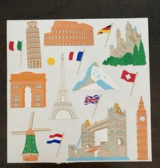 Vintage Mrs. Grossman’s Stickers 6 x 6-Travel 3 sheets