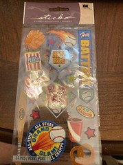 EK Success Sticko Stickers Play Ball Baseball 17 PIeces NEW