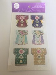 Punch Studio Gifted Stickers Japanese Kimonos Clothing Tops Scrapbooking Asia